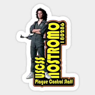 Alien Plage Control Staff / Ripley Colorful (V.10) Sticker